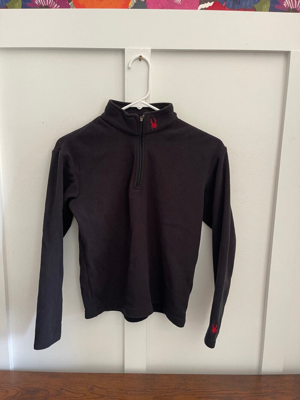 Spider kids large quarter zip